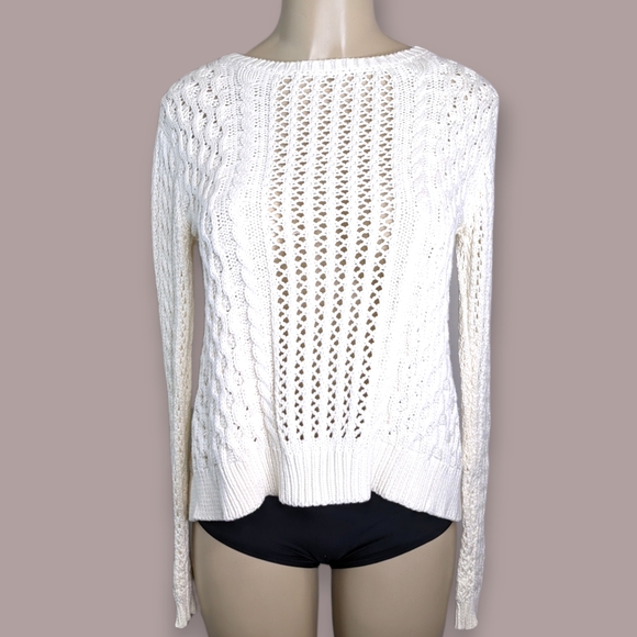 Delias Knit Split Back Bow Sweater - Picture 2 of 12